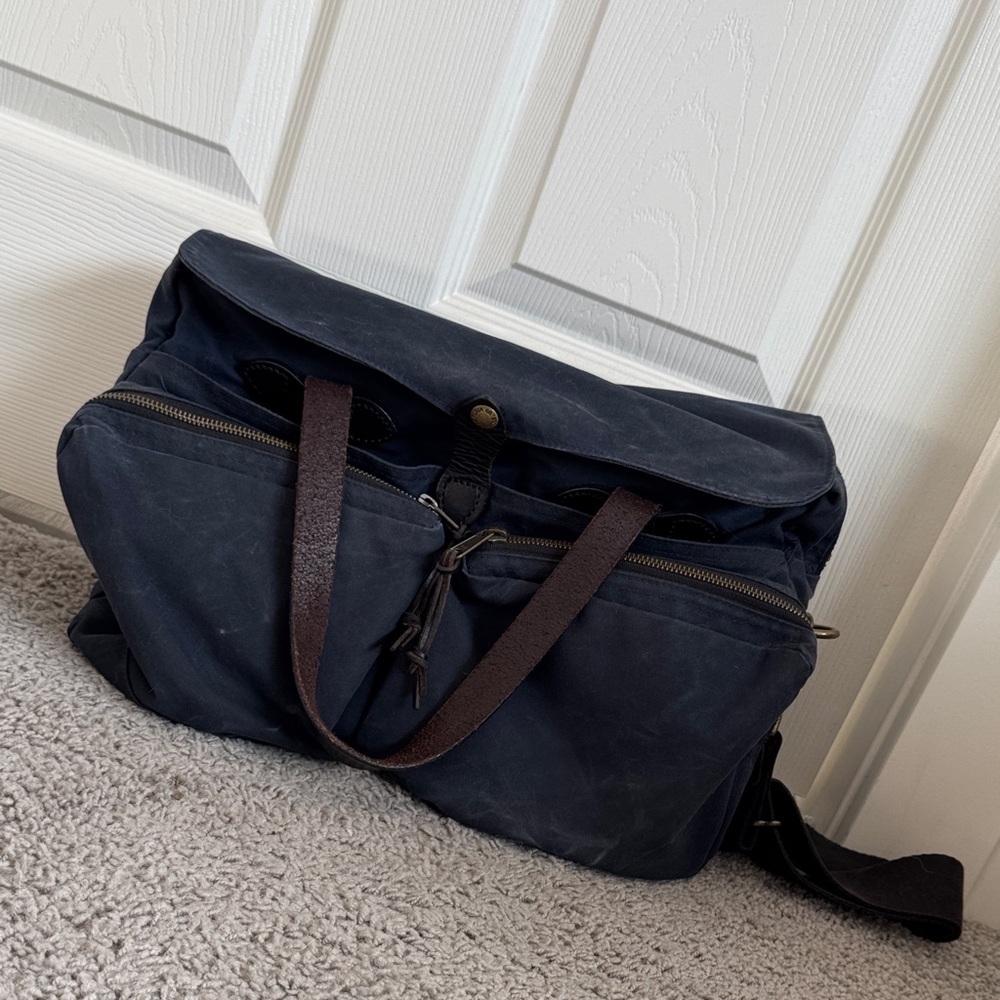 Filson Tin Cloth Briefcase - Blue